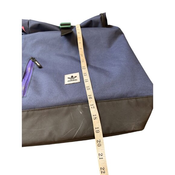Adidas Blue & Black Roll-Top Backpack - Picture 11 of 11